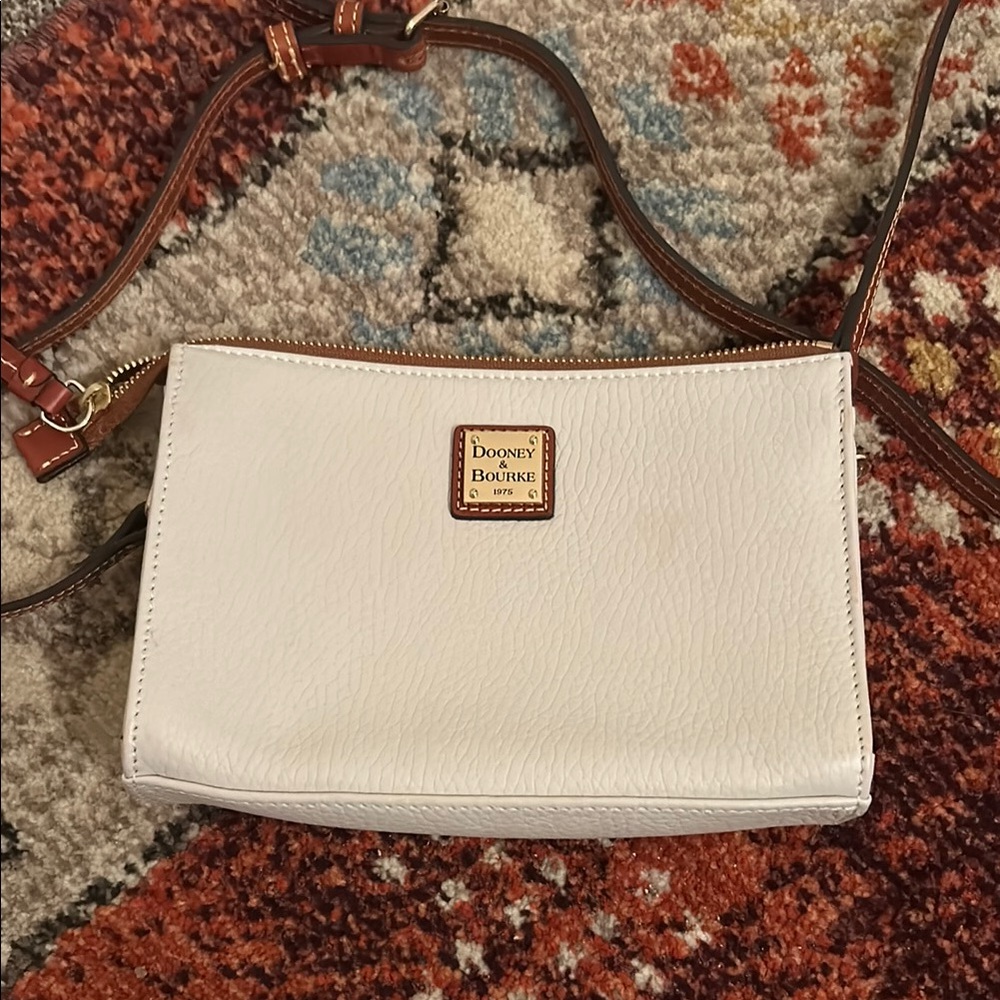 Dooney & Bourke White Leather Crossbody Bag